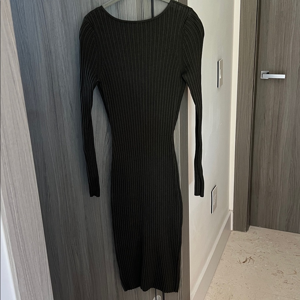 $425 RAMY BROOK Pilare cashmere blend cut out knit dress L - Picture 7 of 9